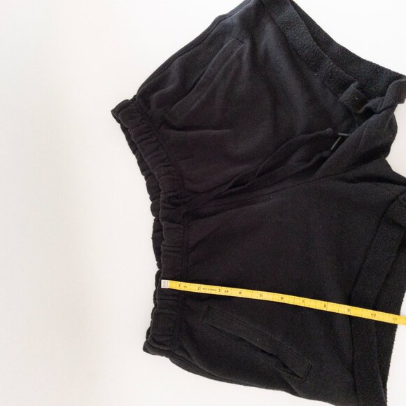 Victorias Secret Pink Black Fleece Shorts With Rainbow Logo Elastic Waistband S - Picture 7 of 12